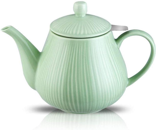 Ronnior Mint Green Teapot 1L Tea pot with filter.