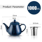 Ronnior Striped Teapot 1L with filter