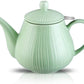 Ronnior Mint Green Teapot 1L Tea pot with filter.